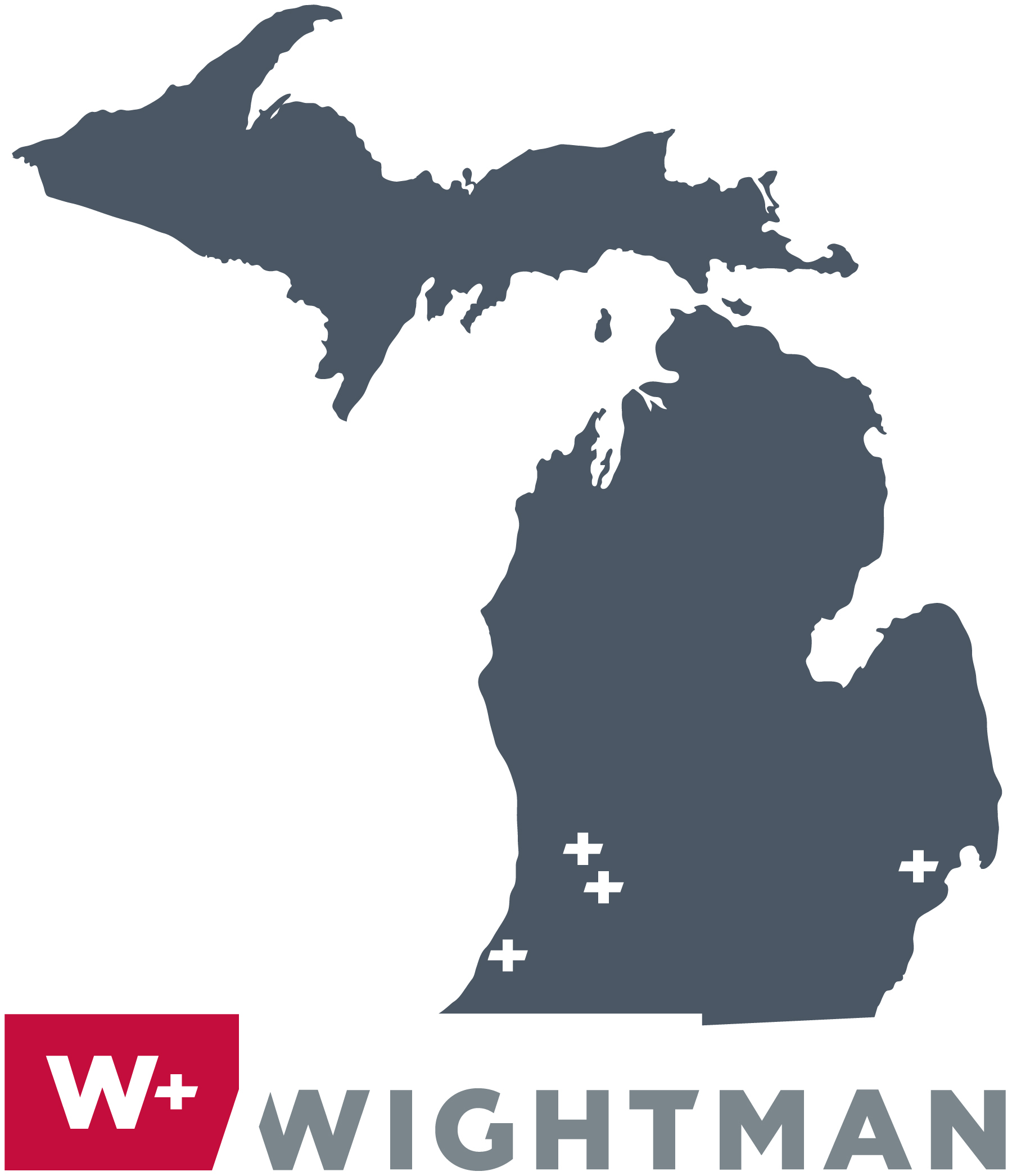 Wightman locations: Benton Harbor, Allegan, Kalamazoo